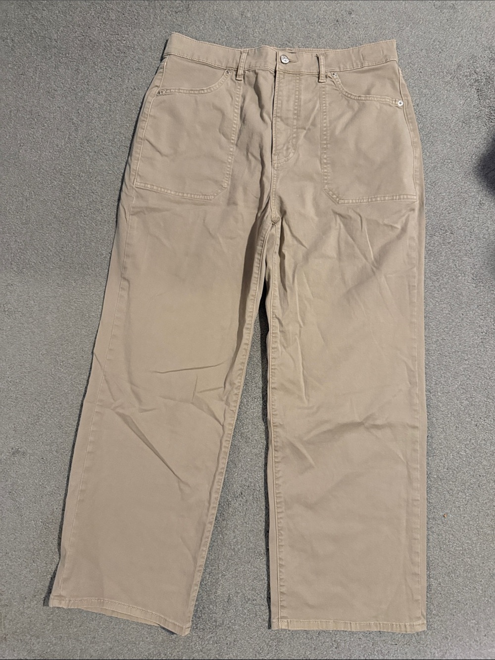 Veronica Beard Straight-Leg Pants in Light Beige - worn once